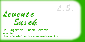 levente susek business card